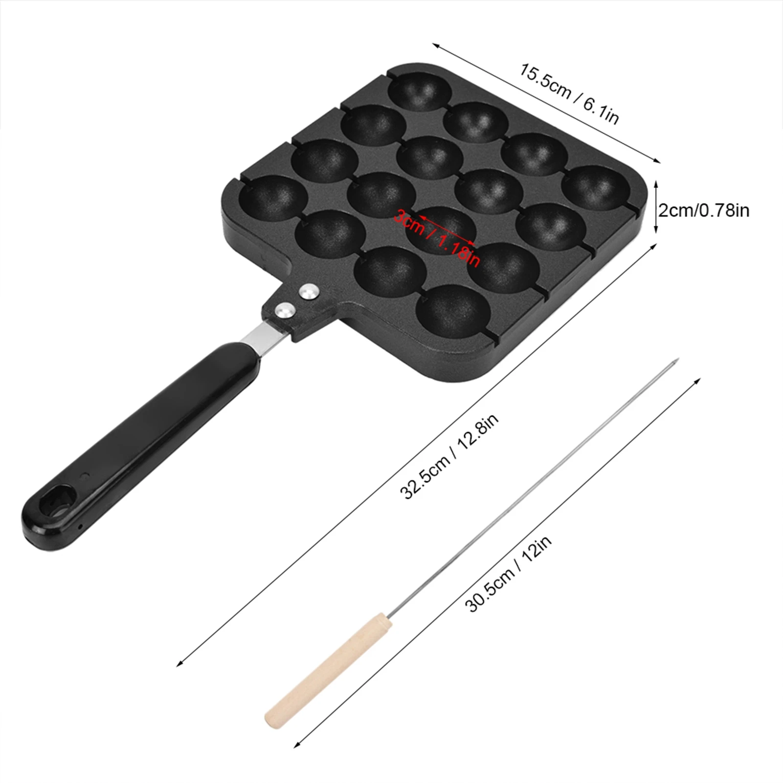 Non Stick Takoyaki Grill Pan P - Takoyaki Grill Plate ulasan dan harga