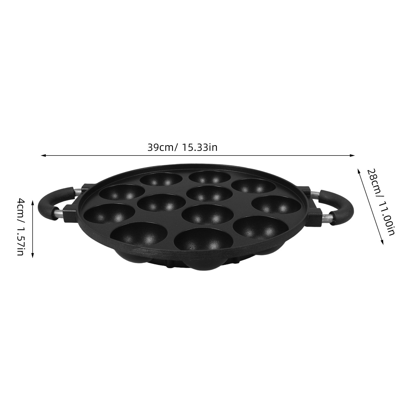 12-Hole Takoyaki Pan Nonstick  - Takoyaki Grill Plate ulasan dan harga