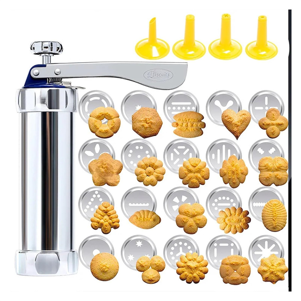 Cookie Press Gun Kit  Aluminum - Churros Maker Gun ulasan dan harga