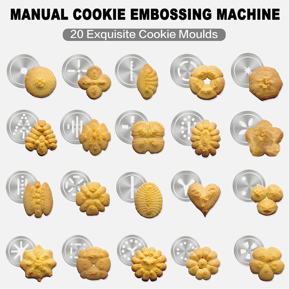 Cookie Press Gun Kit  Aluminum - Churros Maker Gun ulasan dan harga